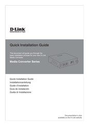 D-Link DMC-700SC - Media Converter - External Quick Installation Manual