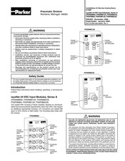 Parker PSSP8M8A Installation & Service Instructions Manual