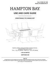 HAMPTON BAY FCS60610R-ST Use And Care Manual