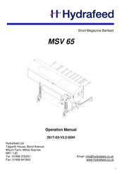 Hydrafeed MSV 65 Operation Manual