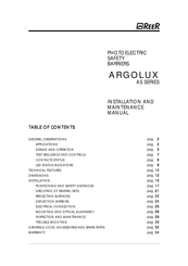 Reer ARGOLUX AS 1105 Manual