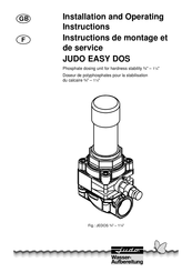 Judo Easy Dos Installation And Operating Instructions Manual