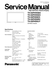 Panasonic TH-50PHD6UY Service Manual