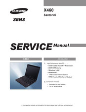 Samsung X460 Service Manual