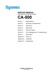 SYSMEX CA-500 Service Manual