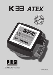 Piusi ATEX K33 Manual