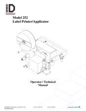 ID Technology 252 Operator / Technical  Manual