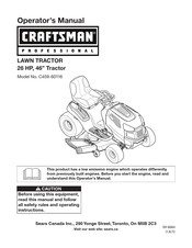 Craftsman C459-60116 Operator's Manual