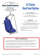 Aqua Creek Products EZ Series Quick Start Manual