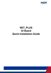 Asus AAEON NET-PLUS Quick Installation Manual