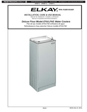 Elkay EFA8 1L Series Installation, Care & Use Manual