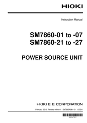 Hioki SM7860-01 Instruction Manual