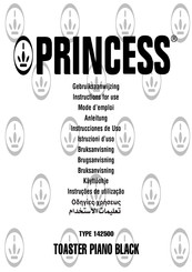 Princess 142500 Instructions For Use Manual