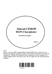 Kongsberg SIMRAD CP50 Manual