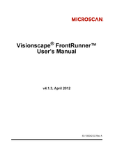 Microscan Visionscape FrontRunner User Manual