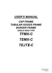 TAJIMA TFMX-C User Manual