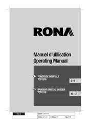 Rona 2001519 Operating Manual