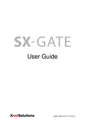 XnetSolutions SX-GATE User Manual