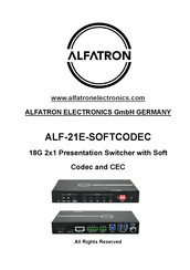 Alfatron ALF-21E-SOFTCODEC Manual