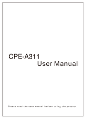 JXD CPE-A311 User Manual
