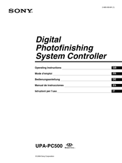 Sony UPA-PC500 Operating Instructions Manual