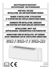 Arbonia ECM-MB Instructions For Installation, Use And Maintenance Manual