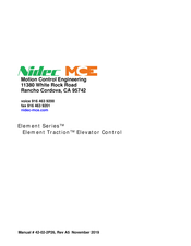 Motion Control Engineering Nidec Element Series Manual