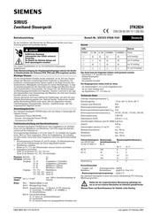 Siemens 3ZX1012-0TK28-7CA1 Operating Instructions Manual