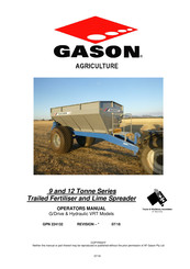Gason 7312 Operator's Manual