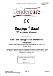 Tendercare Snappi Seat Standalone Workshop Manual