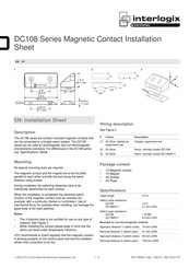 Interlogix DC108 Series Installation Sheet