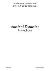 Nokia NPM-2NX Assembly And Disassembly Instructions