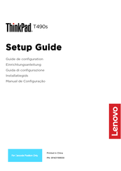 Lenovo ThinkPad T490s Setup Manual
