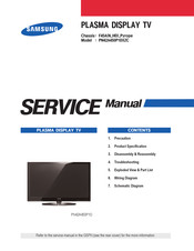 Samsung PN42A450P1DXZA Service Manual