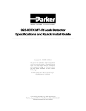Parker 023-037X Specifications And Quick Install Manual