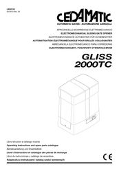 cedamatic GLISS 2000TC Operating Instructions And Spare Parts Catalogue
