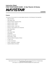 Navistar IC Bus Electric CE Series Instruction Sheet