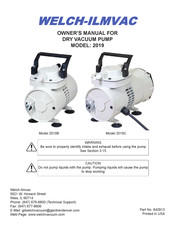 WELCH-ILMVAC 2019C Owner's Manual