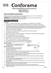 CONFORAMA FLORIDA R52001-5-1L Installation Instruction