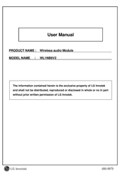 LG Innotek WL1NB6V2 User Manual