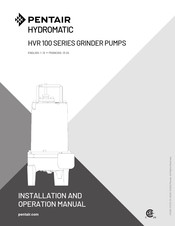Pentair Hydromatic HVR 100 Series Installation And Operation Manual