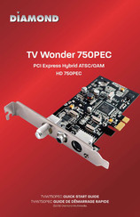 Diamond TV Wonder 750PEC Quick Start Manual
