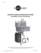 InSinkErator Instant Warm Handwash System Installation, Care & Use Manual