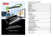Diamond Multimedia DualView Super Speed 2.0 Installation Manual