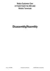 Nokia 2115i - Mono Headset Hs-5 Hs5 2270 2285 3100 3120 3200 3205 3220 3300 Disassembly/Assembly