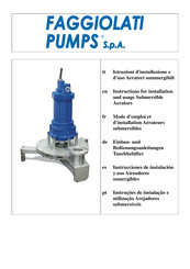 Faggiolati Pumps AJ10 Instructions For Installation And Use Manual