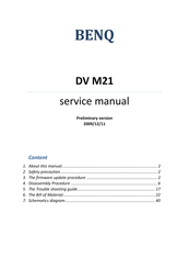 BenQ DV M21 Service Manual