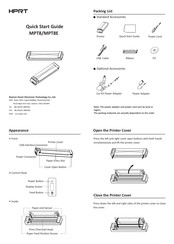 HPRT MPT8 Quick Start Manual