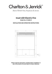 Charlton & Jenrick EF16NC/2 Installation And Operation Instructions Manual