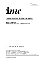 IMC VC7 Series 22 Instructions For Installation, Operation And Maintenance